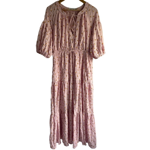 Petal & Pup Womens Size 12 Ariana Pink Floral Maxi Dress - Picture 4 of 9